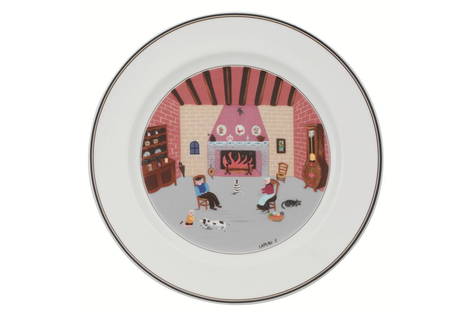 Villeroy & Boch Design Naif Dinner Plate Laplau 5 (Fireplace) 10 1/2"