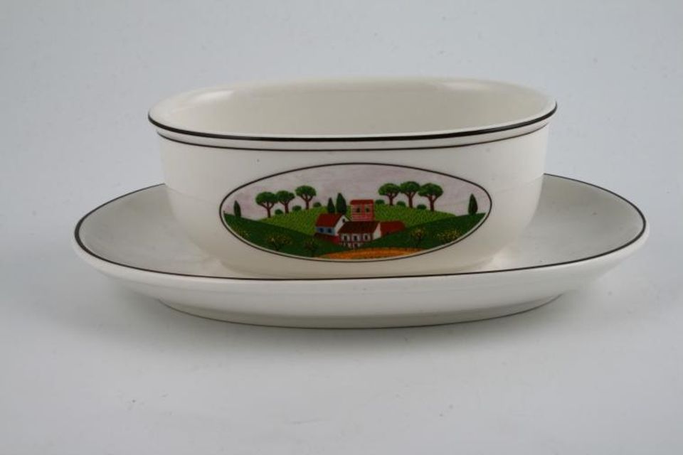 Villeroy & Boch Design Naif Sauce Boat and Stand Fixed