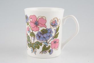 Elizabethan Meadow Flower Coffee Cup Pink 2 3/4" x 3"