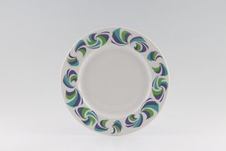 Royal Worcester Rio - Green + Purple + Turquoise Salad/Dessert Plate 8 1/4"