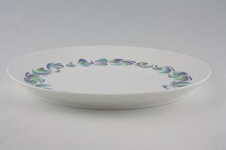 Royal Worcester Rio - Green + Purple + Turquoise Oval Platter 13"