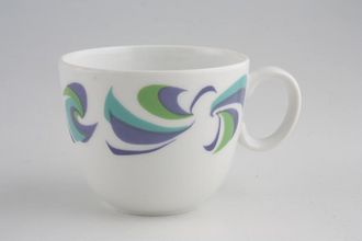 Royal Worcester Rio - Green + Purple + Turquoise Coffee Cup 2 7/8" x 2 1/4"