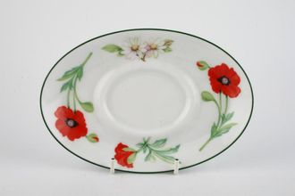 Royal Worcester Poppies Sauce Boat Stand