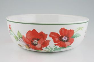 Sell Royal Worcester Poppies Serving Bowl Green rim 8"