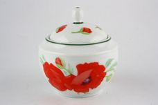 Royal Worcester Poppies Sugar Bowl - Lidded (Tea) thumb 1