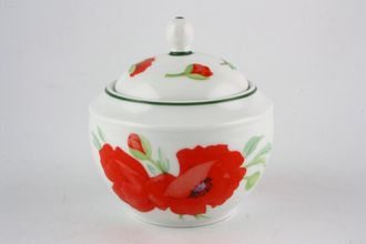 Royal Worcester Poppies Sugar Bowl - Lidded (Tea)