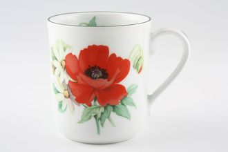 Royal Worcester Poppies Mug 3 1/8" x 3 5/8"