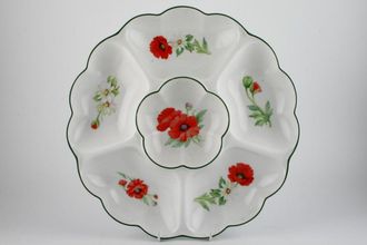 Sell Royal Worcester Poppies Crudité Flower shape 13 1/2"