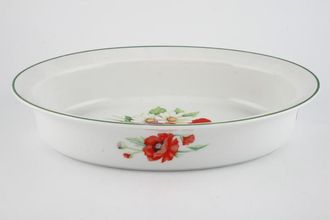 Sell Royal Worcester Poppies Serving Dish Pie Dish -oval 11 1/2"