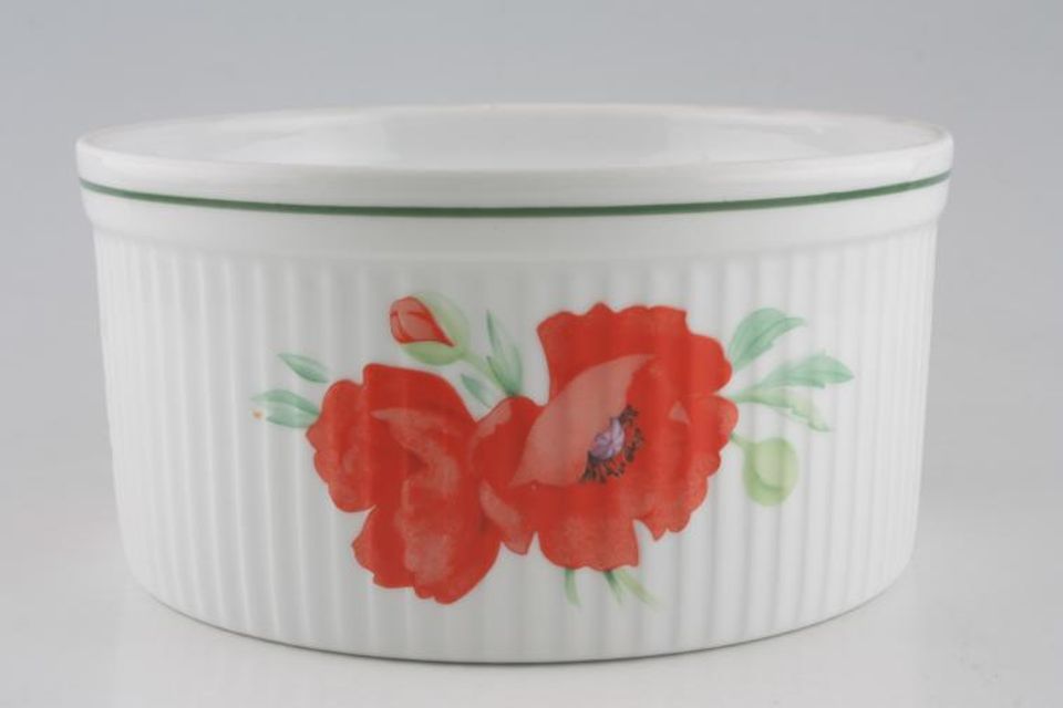 Royal Worcester Poppies Soufflé Dish 7 1/2"