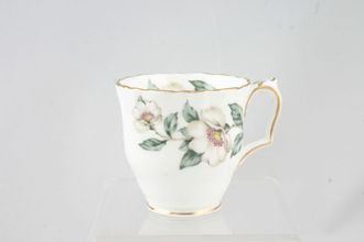 Crown Staffordshire Christmas Roses - Wavy Edge Coffee Cup 2 5/8" x 2 1/2"