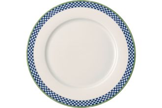 Villeroy & Boch Switch 3 Dinner Plate Castell- Chequered Pattern Around Rim 10 5/8"