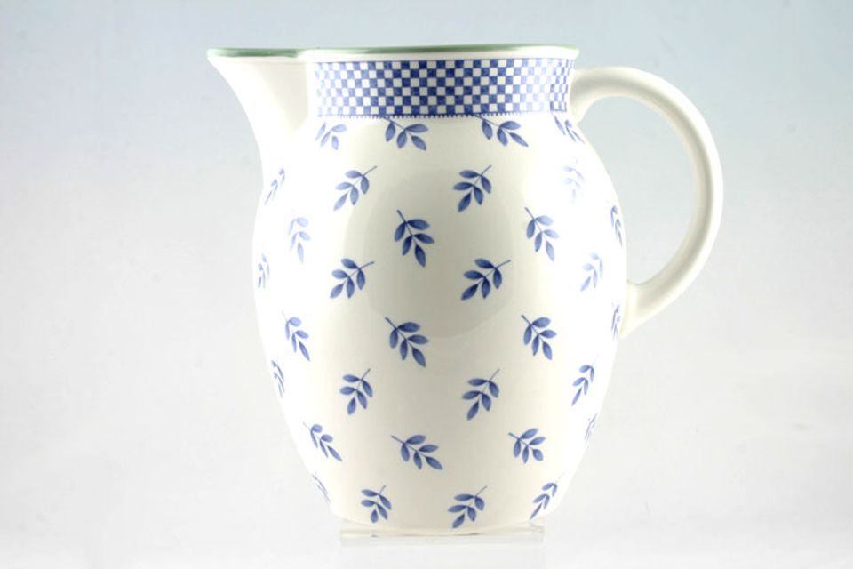 Villeroy & Boch Switch 3 Jug Leaves Pattern with Chequered Rim 6pt