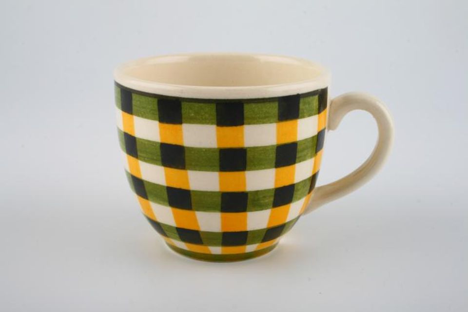 Villeroy & Boch Glasgow - green, black, yellow Coffee Cup 2 1/2" x 2 1/4"