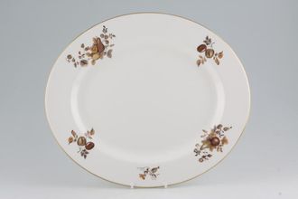 Royal Worcester Golden Harvest - White Oval Platter 13"