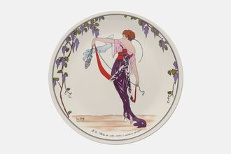 Villeroy & Boch Design 1900 Dinner Plate No.6 Robe de satin violet a ceinture pourpre 10 1/4"