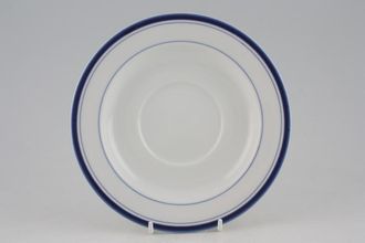 Habitat Bistro - Blue and White Breakfast Saucer 6 7/8"