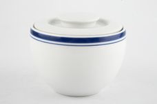 Habitat Bistro - Blue and White Sugar Bowl - Lidded (Tea) thumb 1