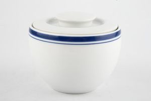 Habitat Bistro - Blue and White Sugar Bowl - Lidded (Tea)