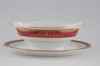 Noritake Goldmere Sauce Boat and Stand Fixed