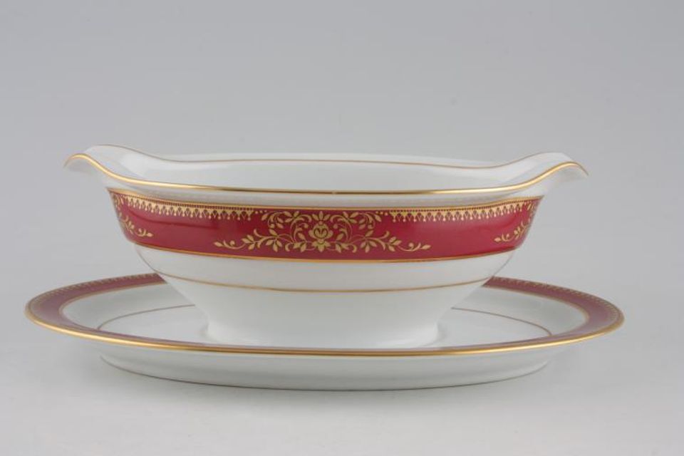 Noritake Goldmere Sauce Boat and Stand Fixed