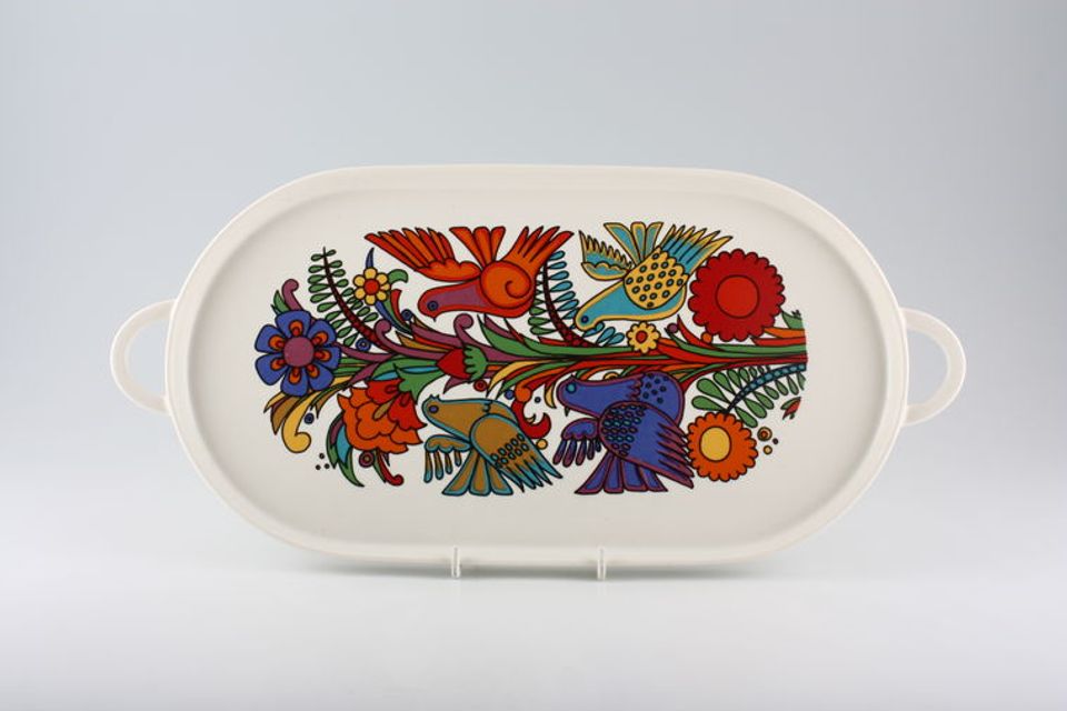Villeroy & Boch Acapulco Serving Tray Oval Platter, 2 handles. Length is tray size excluding handles. 14 1/8"