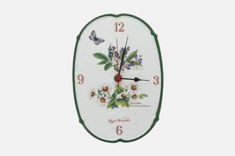 Royal Worcester Worcester Herbs Clock Rectangular 9" x 6 1/4"