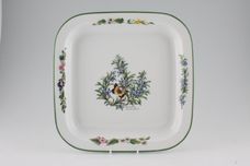 Royal Worcester Worcester Herbs Serving Dish Square, Shallow Herbs may vary 11 1/8" thumb 1