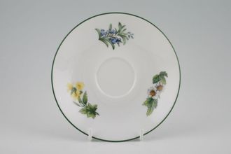 Sell Royal Worcester Worcester Herbs Tea Saucer 3 seperate flowers 5 7/8"