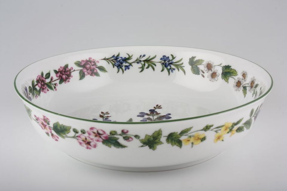 Royal Worcester Worcester Herbs Serving Bowl Shallow, Some items made abroad 9 7/8"