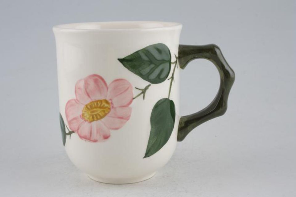 Villeroy & Boch Wildrose - Old Style Mug Older, green or brown backstamp 3 1/4" x 3 7/8"