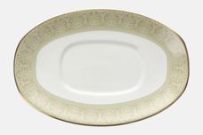 Royal Doulton Sonnet - H5012 Sauce Boat Stand Oval 8 1/8" thumb 1