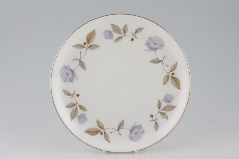 Royal Worcester Blue Poppy Cake Plate Round