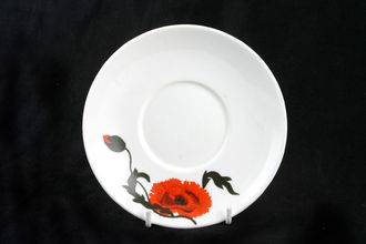 Susie Cooper Cornpoppy Soup Cup Saucer Also Use as Sauce Boat Stand 7"