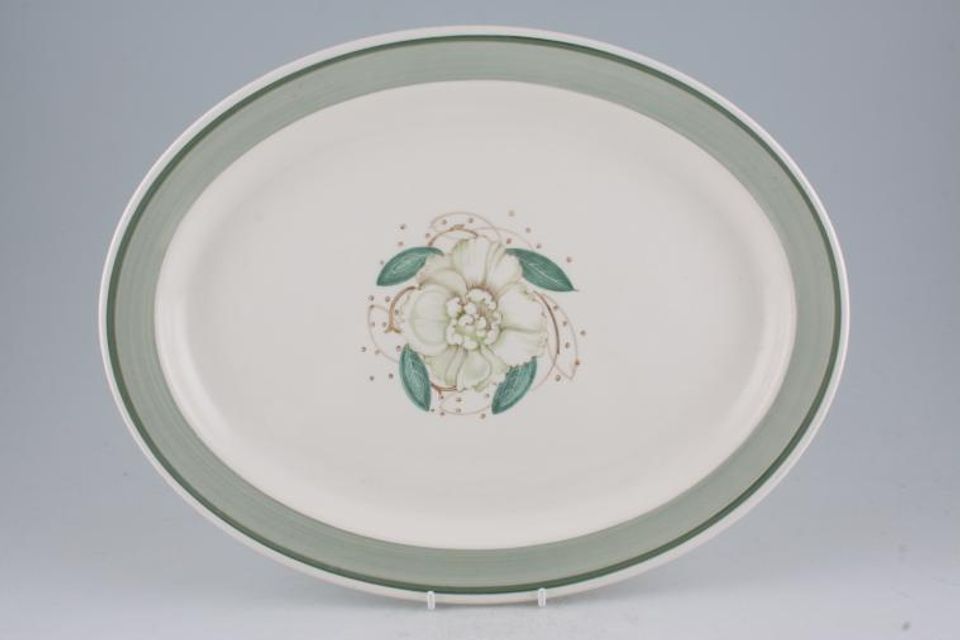 Susie Cooper Gardenia - Pottery Oval Platter 14 1/4"