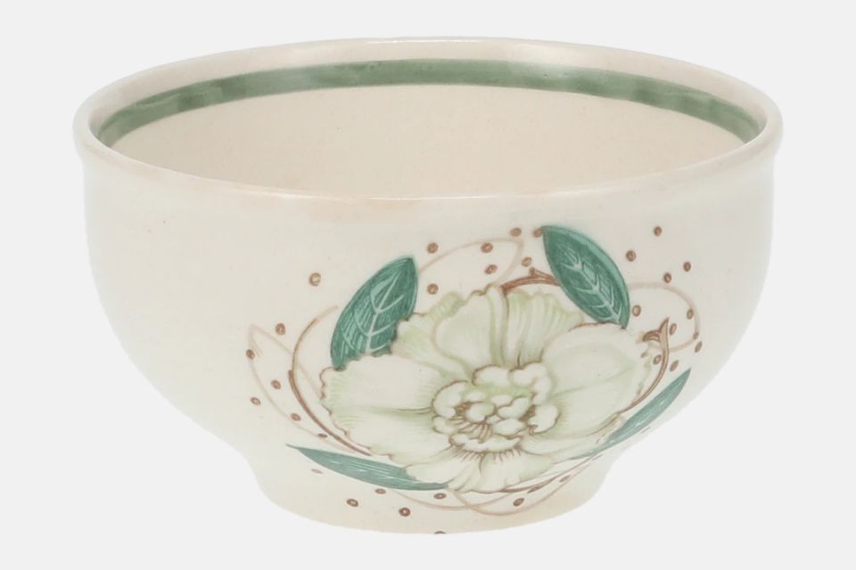 Susie Cooper Gardenia - Pottery Sugar Bowl - Open (Coffee) 3 1/2"