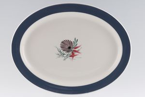Susie Cooper Blue Dahlia Oval Platter