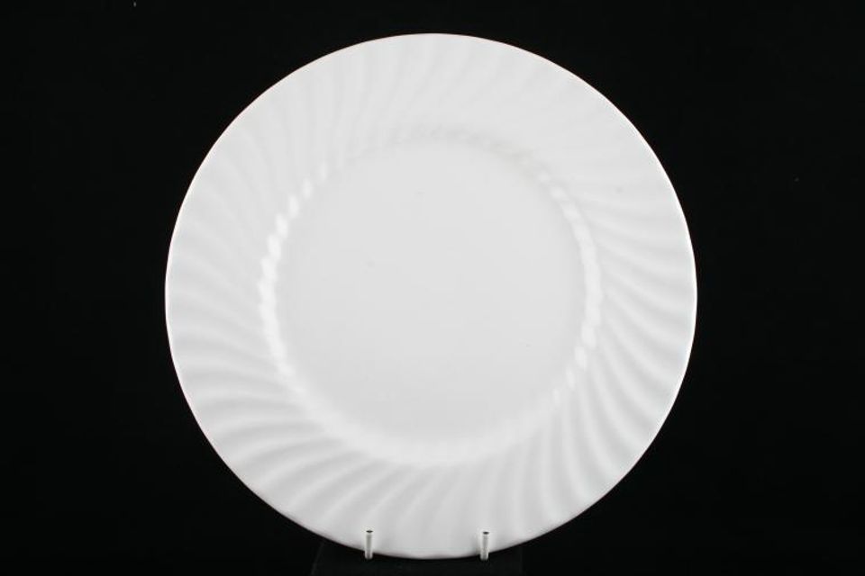 Royal Doulton Cascade - H5073 - White Fluted Dinner Plate 10 5/8"