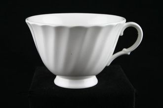 Royal Doulton Cascade - H5073 - White Fluted Teacup 4" x 2 3/4"