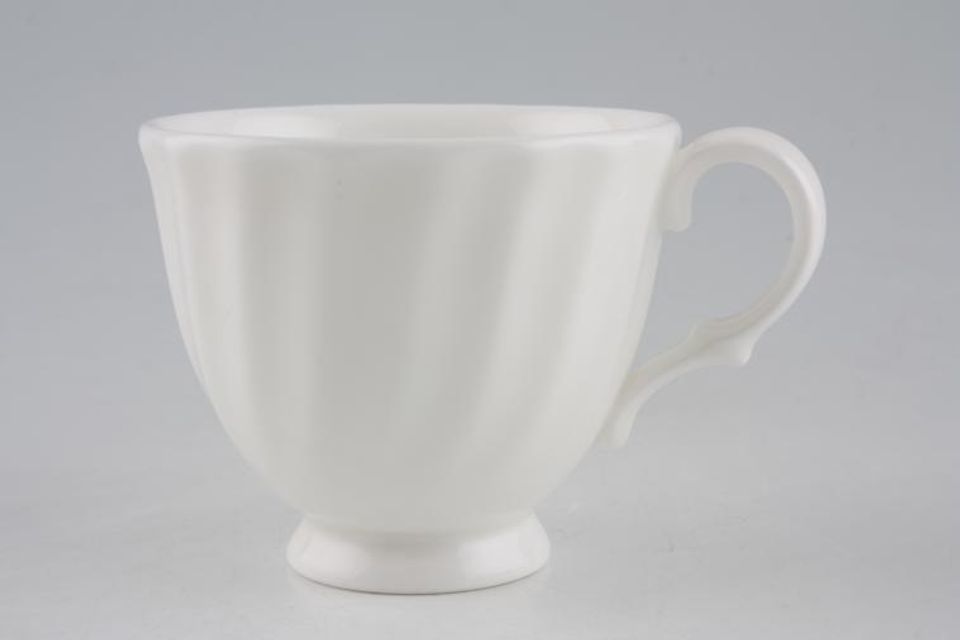 Royal Doulton Cascade - H5073 - White Fluted Coffee Cup 2 3/4" x 2 1/4"