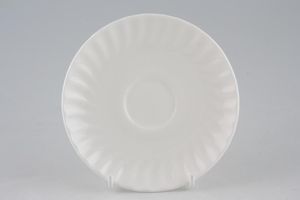 Royal Doulton Cascade - H5073 - White Fluted Coffee Saucer
