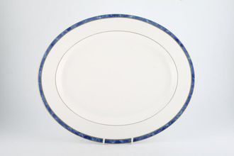 Royal Worcester Medici - Blue Oval Platter 13 3/8"