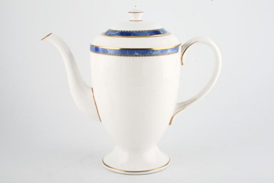 Royal Worcester Medici - Blue Coffee Pot Large 2 1/2pt