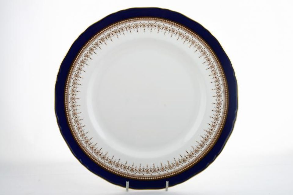 Royal Worcester Regency - Blue - White China Dinner Plate 10 7/8"
