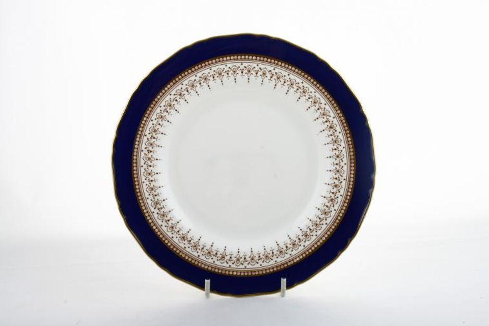 Royal Worcester Regency - Blue - White China Salad/Dessert Plate 8"