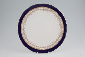 Royal Worcester Regency - Blue - White China Cake Plate 9 1/2"