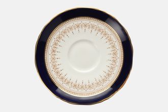 Royal Worcester Regency - Blue - Cream China Tea Saucer Flat 5 3/4"