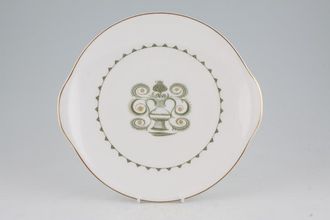 Susie Cooper Assyrian Motif - C1010 Cake Plate Round, Earred 10"
