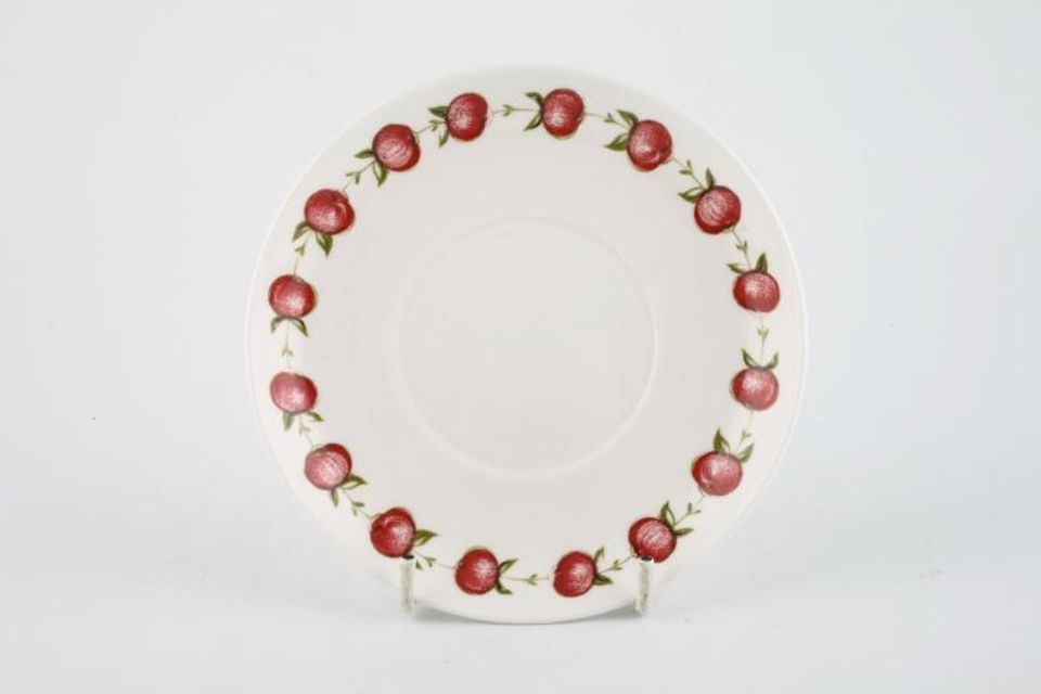 Susie Cooper Apple Gay Coffee Saucer 5 1/2"