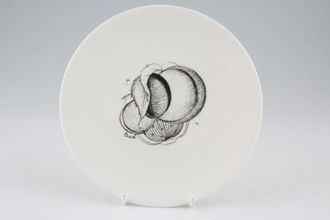 Susie Cooper Black Fruit - Peach Tea / Side Plate Urn 6 1/2"